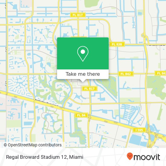 Mapa de Regal Broward Stadium 12