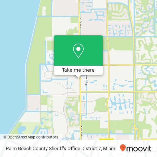 Mapa de Palm Beach County Sheriff's Office District 7