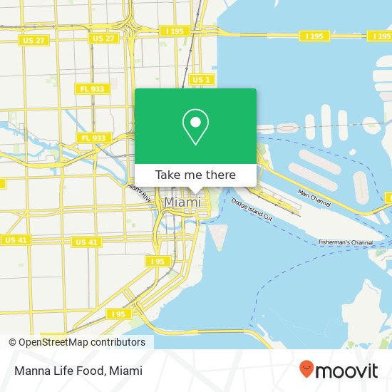 Mapa de Manna Life Food