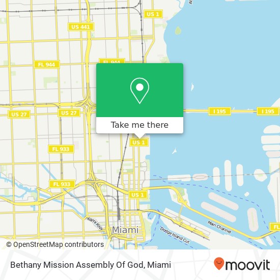 Mapa de Bethany Mission Assembly Of God