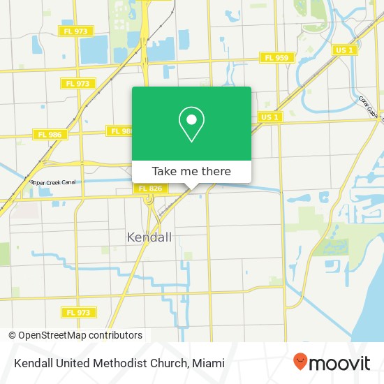 Mapa de Kendall United Methodist Church