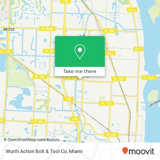 Mapa de Wurth Action Bolt & Tool Co