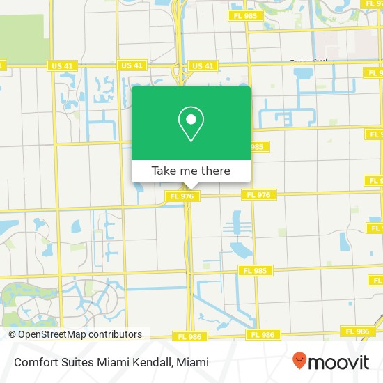 Mapa de Comfort Suites Miami Kendall