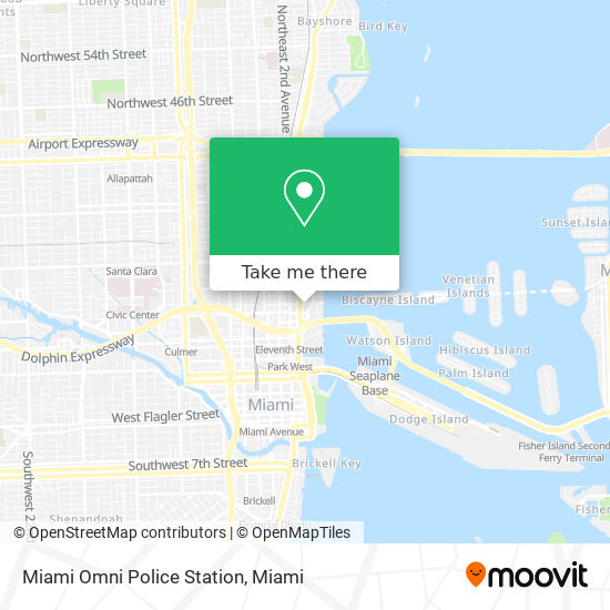 Mapa de Miami Omni Police Station