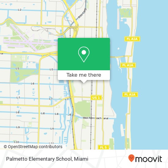 Palmetto Elementary School map