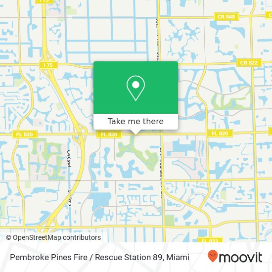 Pembroke Pines Fire / Rescue Station 89 map