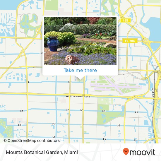 Mounts Botanical Garden map