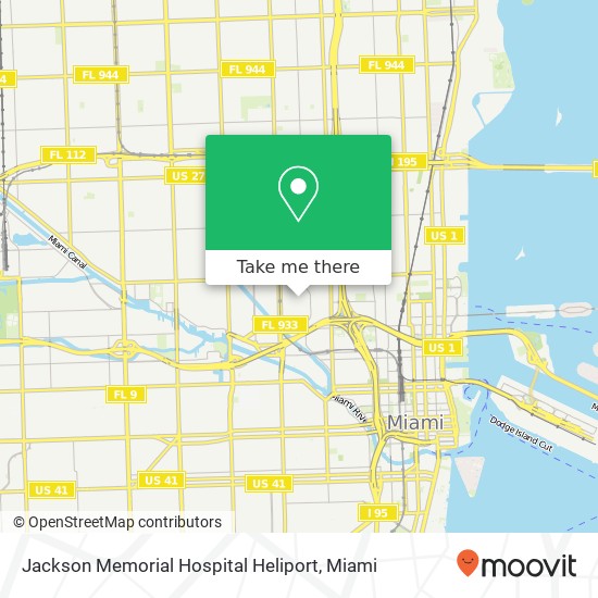 Mapa de Jackson Memorial Hospital Heliport