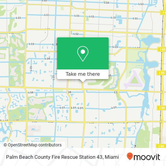 Mapa de Palm Beach County Fire Rescue Station 43