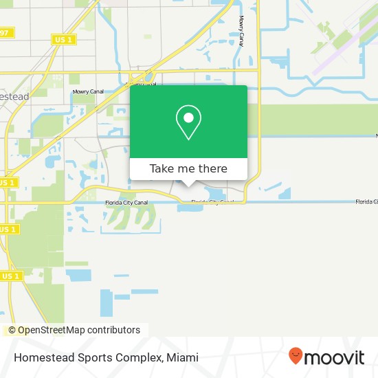 Mapa de Homestead Sports Complex