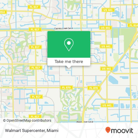 Mapa de Walmart Supercenter