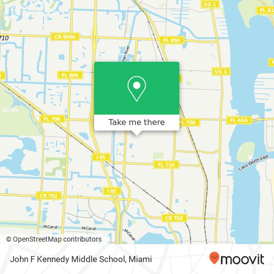 John F Kennedy Middle School map