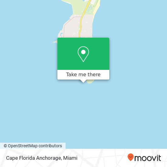 Cape Florida Anchorage map