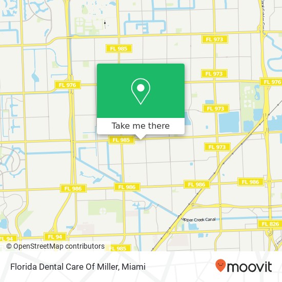 Mapa de Florida Dental Care Of Miller