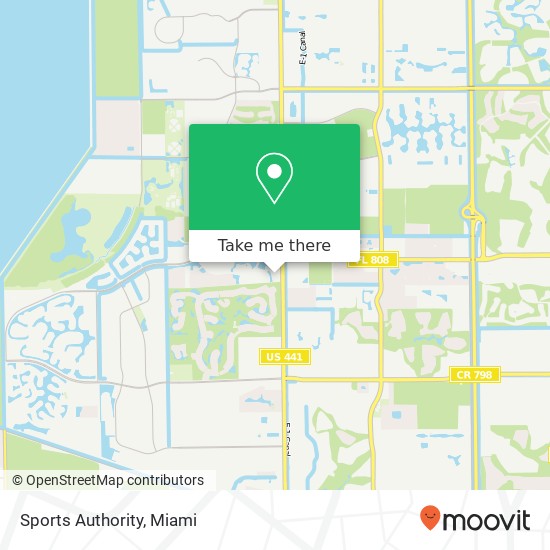 Sports Authority map