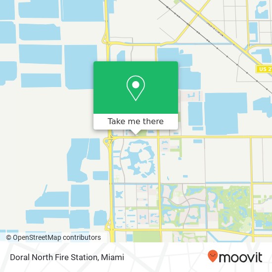 Mapa de Doral North Fire Station