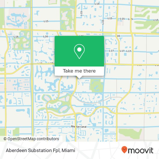 Aberdeen Substation Fpl map