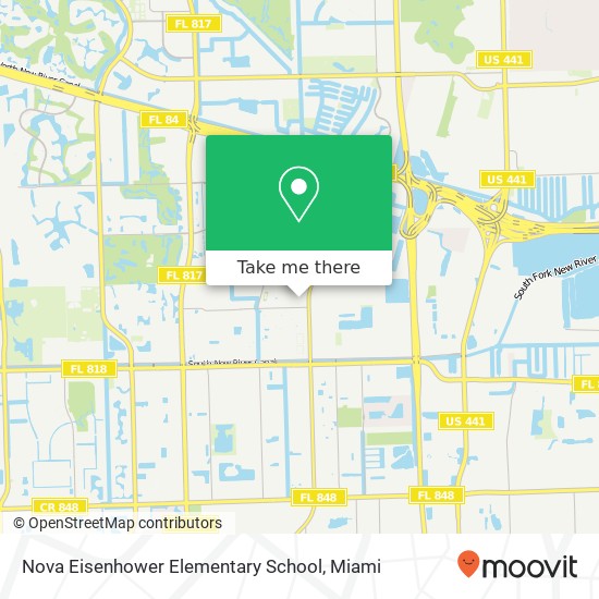 Nova Eisenhower Elementary School map