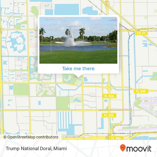 Trump National Doral map