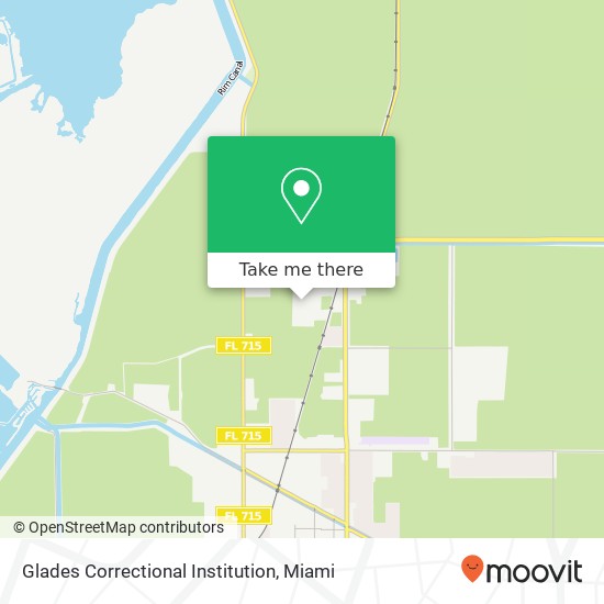 Mapa de Glades Correctional Institution