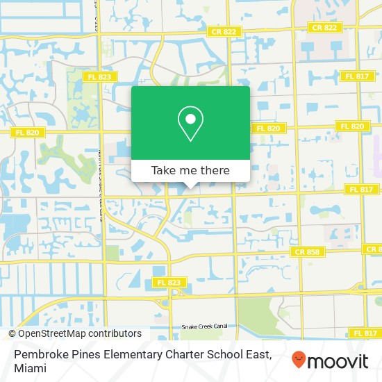 Mapa de Pembroke Pines Elementary Charter School East