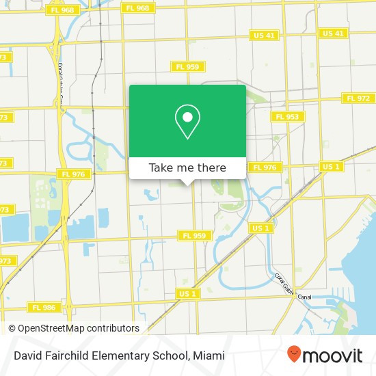 David Fairchild Elementary School map