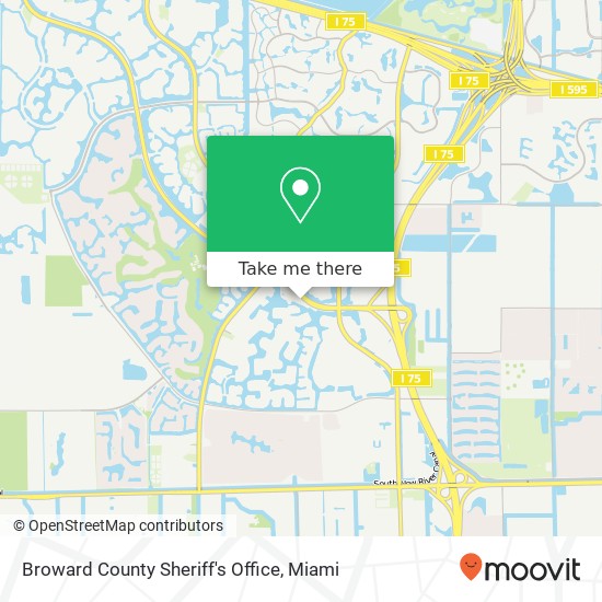 Broward County Sheriff's Office map