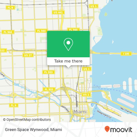 Green Space Wynwood map