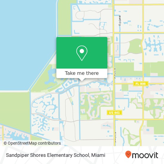 Mapa de Sandpiper Shores Elementary School