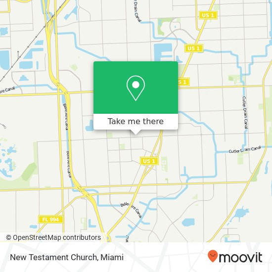Mapa de New Testament Church