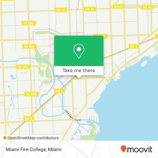 Miami Fire College map
