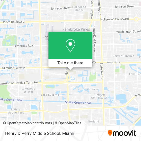 Henry D Perry Middle School map