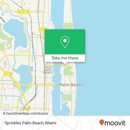 Mapa de Sprinkles Palm Beach