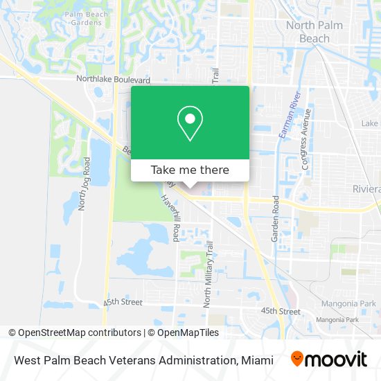 Mapa de West Palm Beach Veterans Administration