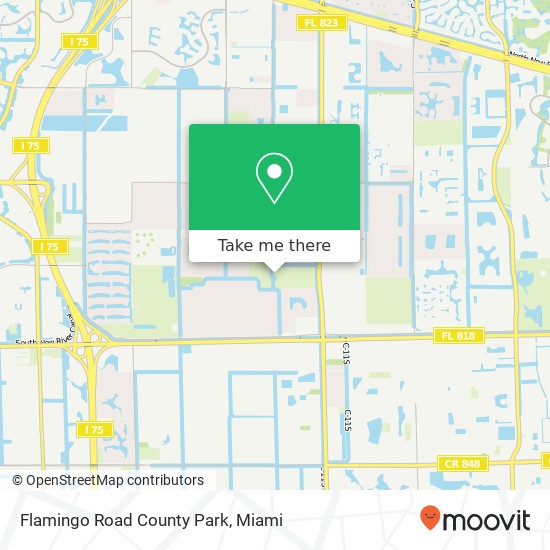 Flamingo Road County Park map