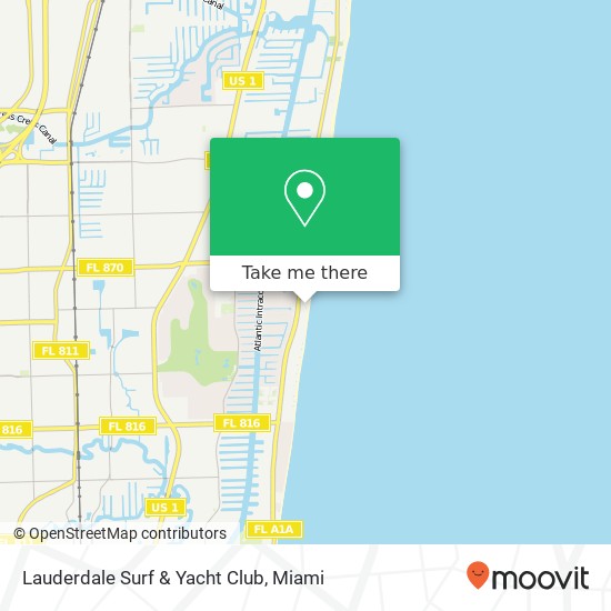 Lauderdale Surf & Yacht Club map