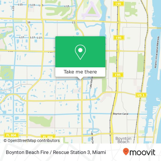 Boynton Beach Fire / Rescue Station 3 map