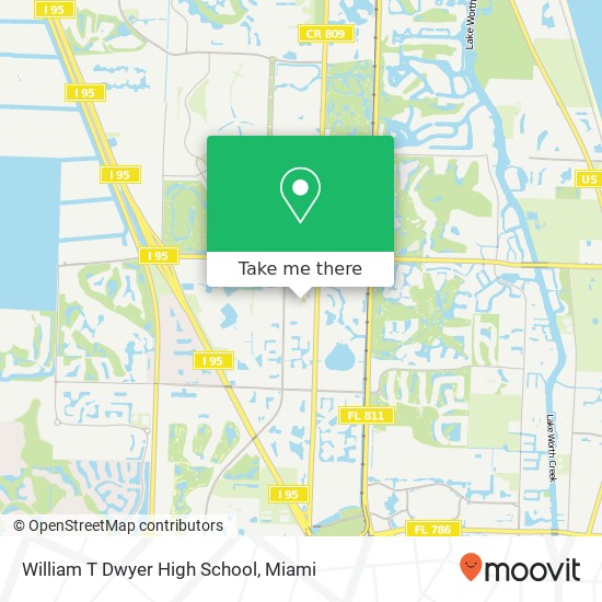 William T Dwyer High School map