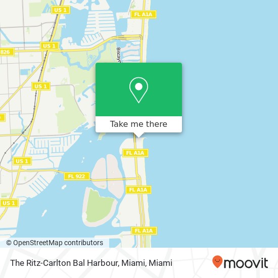 The Ritz-Carlton Bal Harbour, Miami map