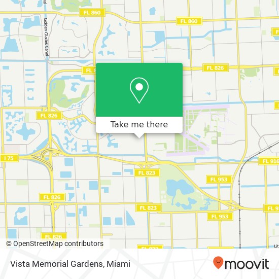 Vista Memorial Gardens map