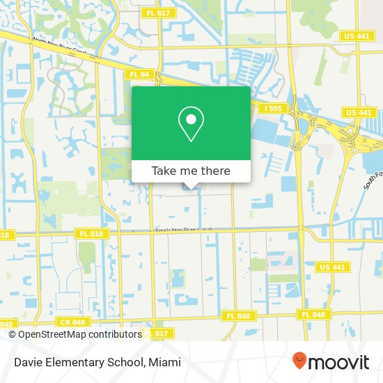 Mapa de Davie Elementary School