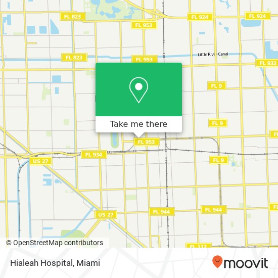 Hialeah Hospital map