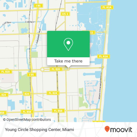 Young Circle Shopping Center map