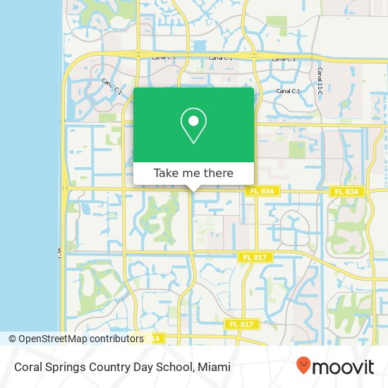 Coral Springs Country Day School map