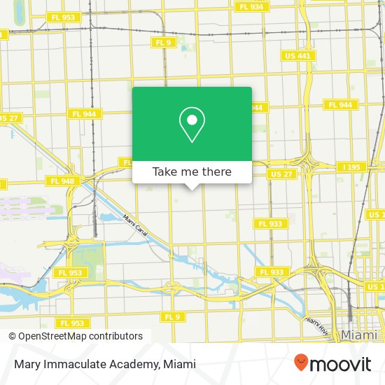 Mary Immaculate Academy map