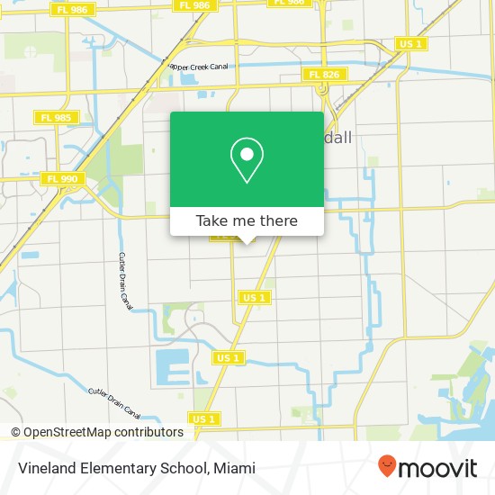 Vineland Elementary School map