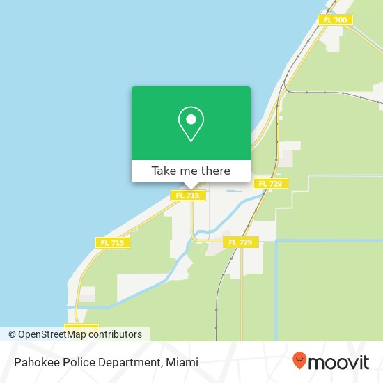 Pahokee Police Department map