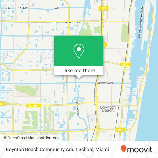 Mapa de Boynton Beach Community Adult School