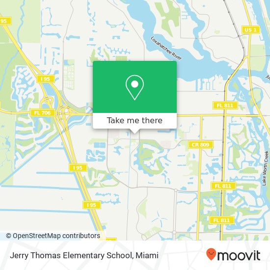 Mapa de Jerry Thomas Elementary School