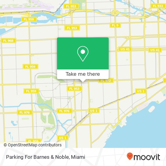 Parking For Barnes & Noble map